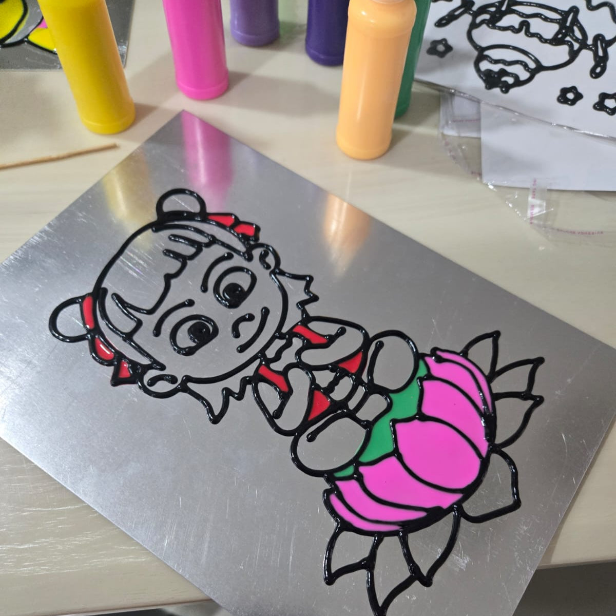 Mini Star Club - Baked Glue Painting