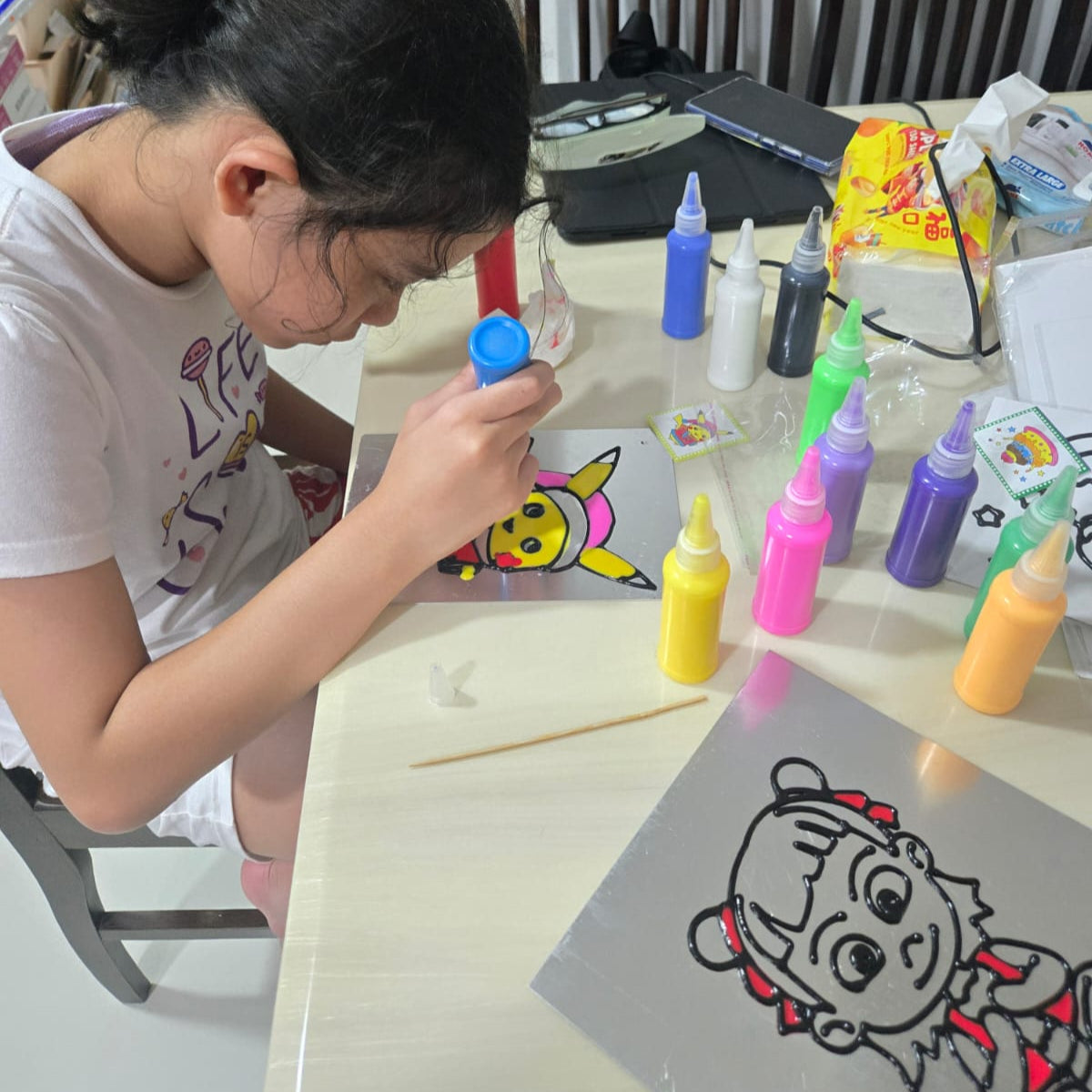 Baked Glue Painting Workshop at Ang Mo Kio - Mini Star Club
