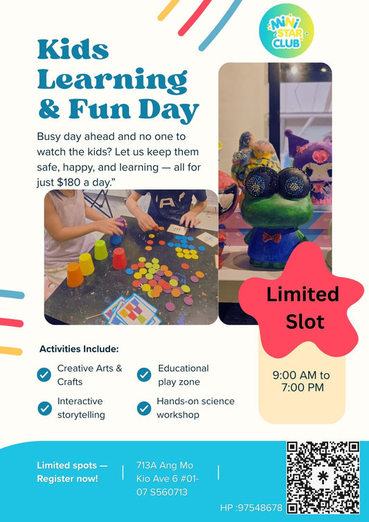 Kids Learning & Fun Day (1 full day)