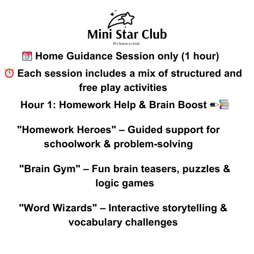Mini Star Club - Homework Guidance Session